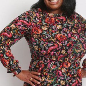 NWT CROFT & BARROW FLORAL 💖💗💜💛DRESS